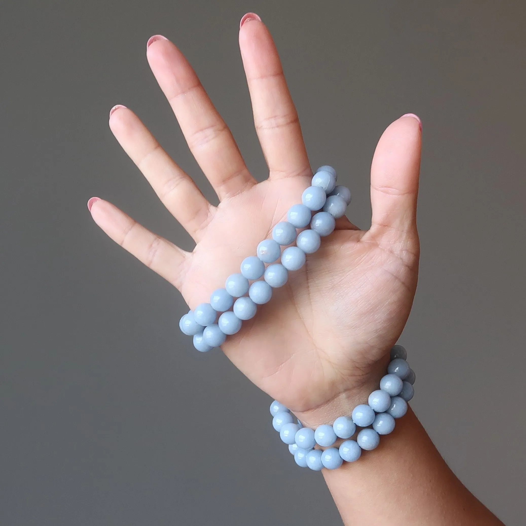 Angelite Bracelet Blue Up Above