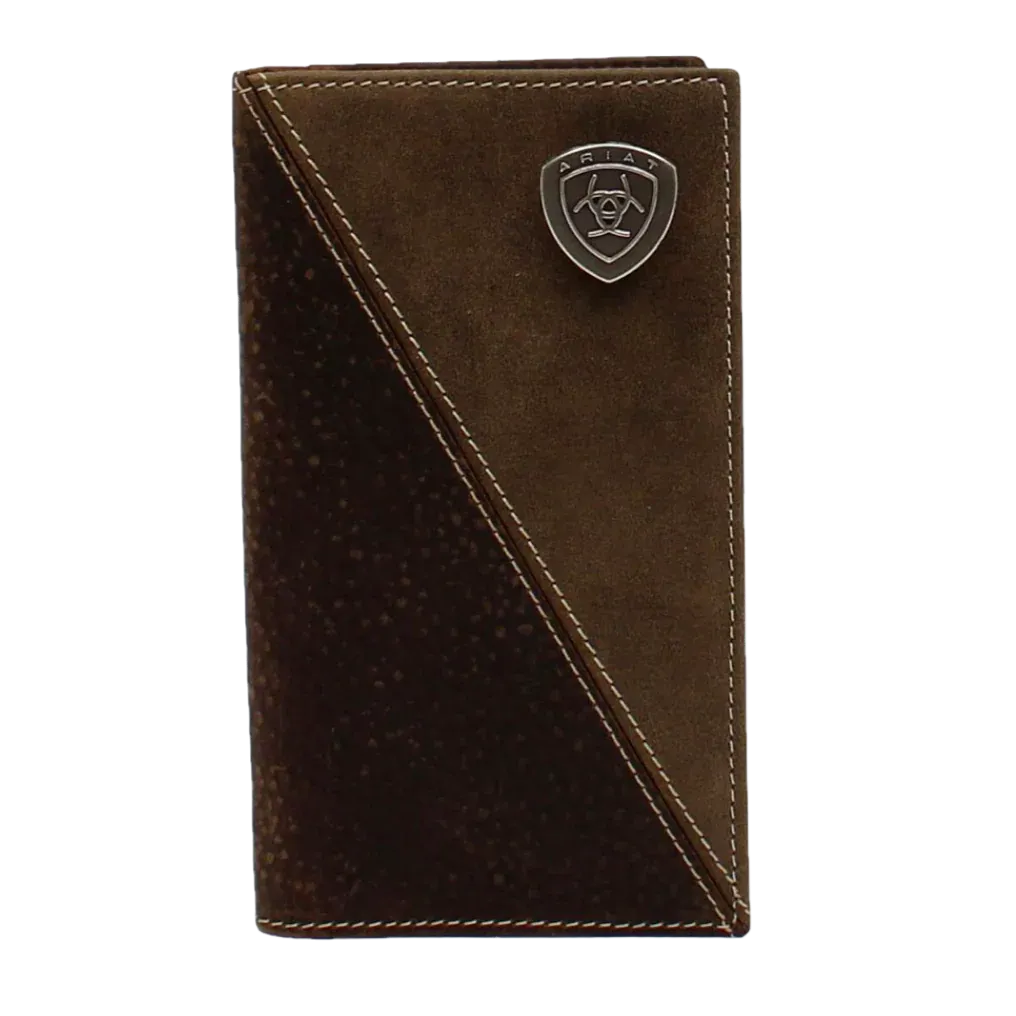 ARIAT Men's Rodeo Design Shield Logo Wallet