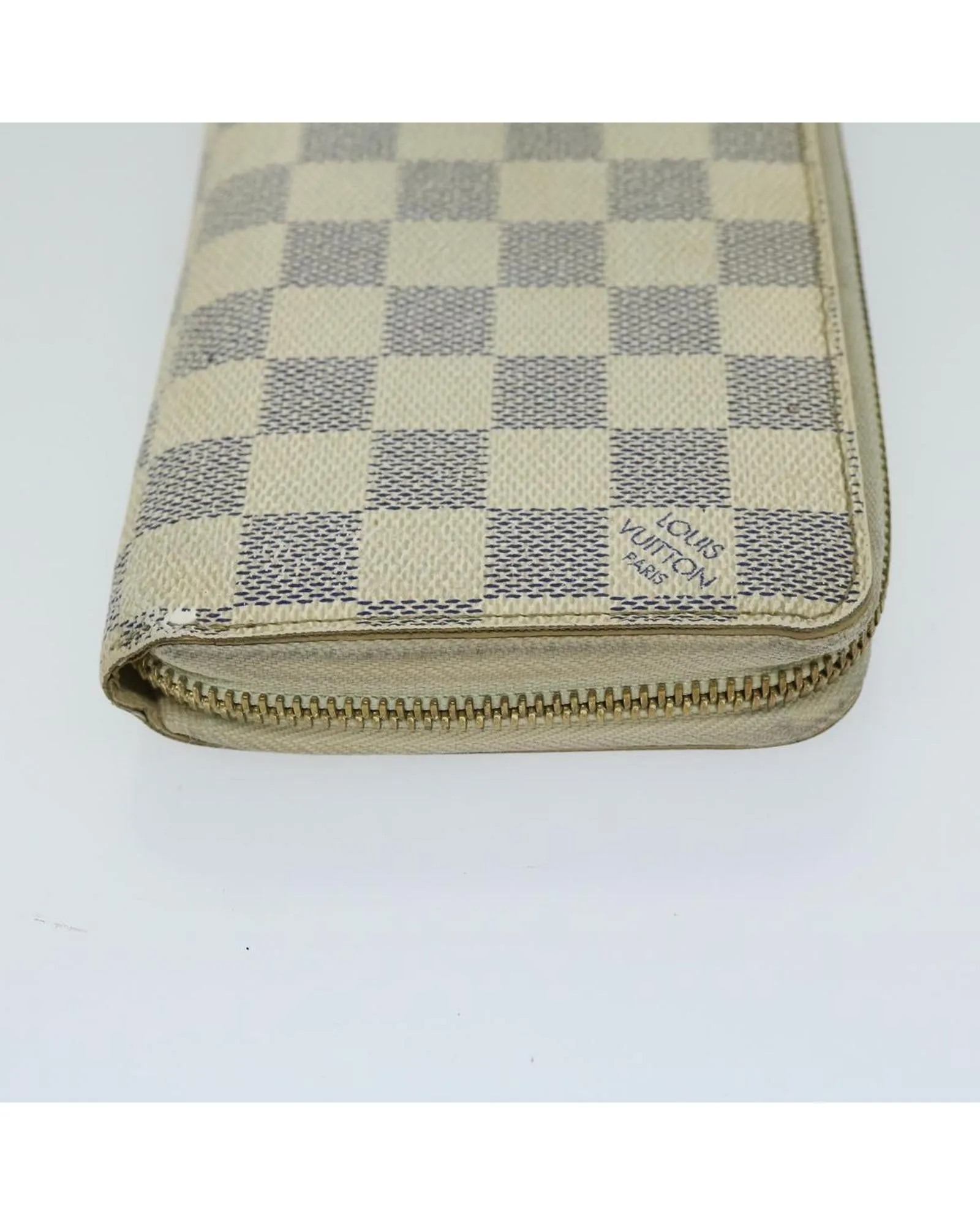 Authentic Damier Azur Long Zippy Wallet by Louis Vuitton