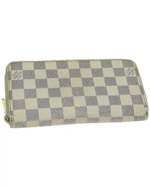 Authentic Damier Azur Long Zippy Wallet by Louis Vuitton