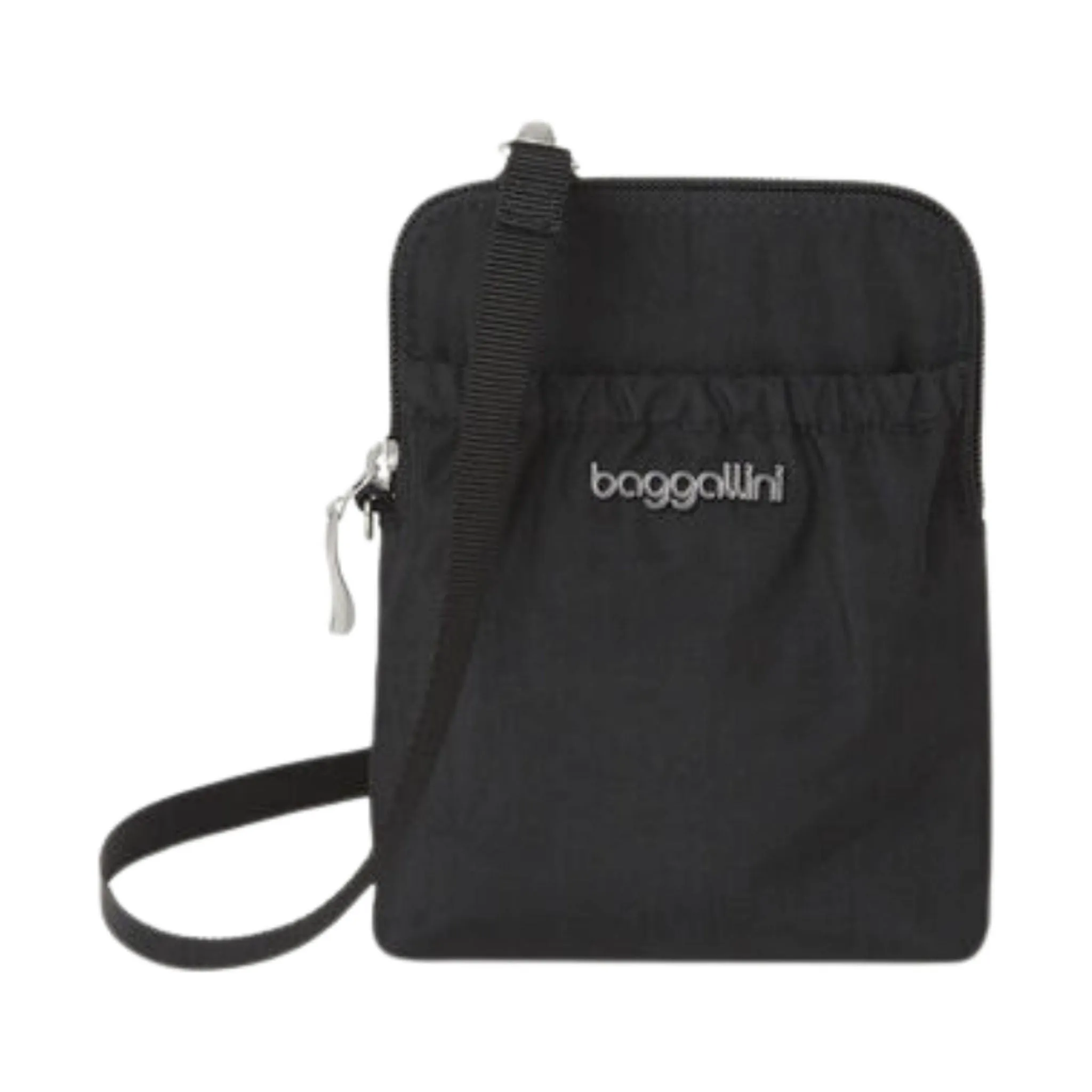 Baggallini Women's RFID Bryant Pouch - Black With Sand Lining