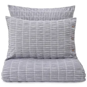 Bayan Pillowcase [Dark blue/Natural white]