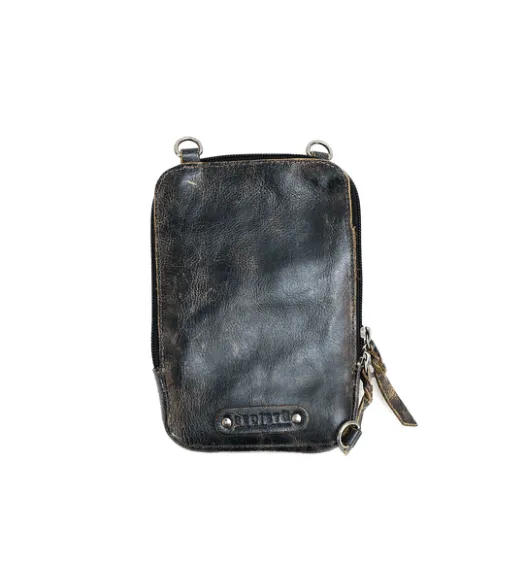 Bed Stu Alelike Black Lux Crossbody Clutch Wallet A450319-BKLX