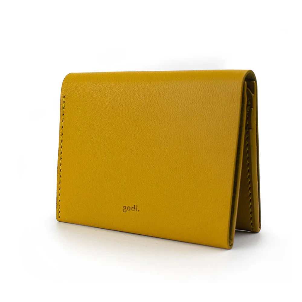 Bifold Wallet in Amber Yellow