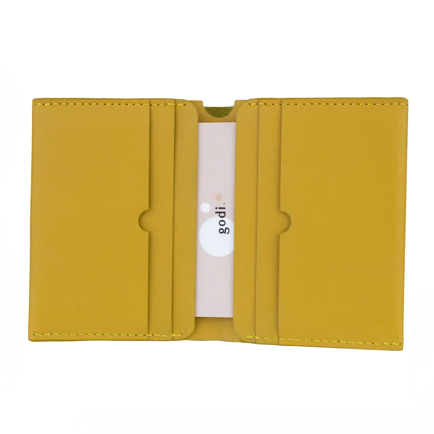 Bifold Wallet in Amber Yellow