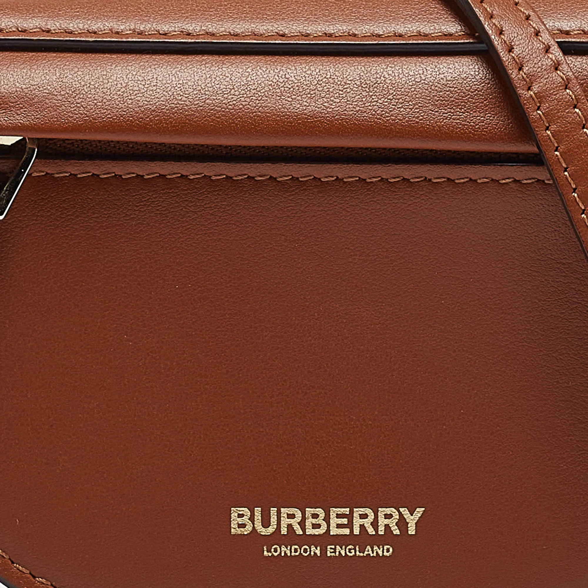 BURBERRY Brown Micro Olympia Crossbody Card Case