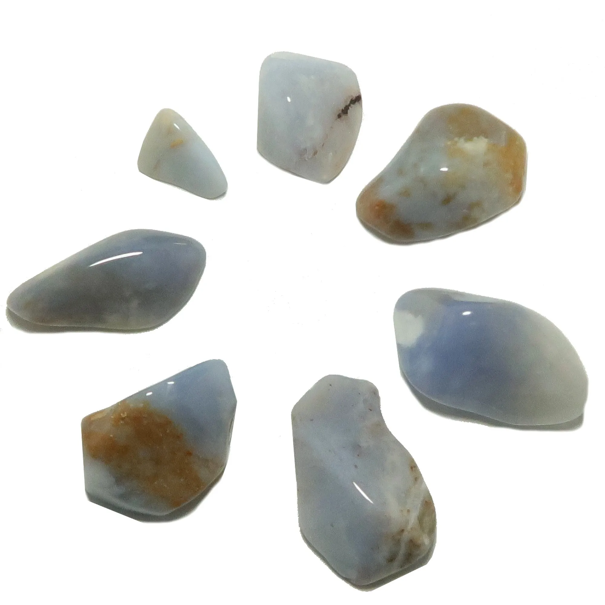 Chalcedony Tumbled Stone Blue Crystal