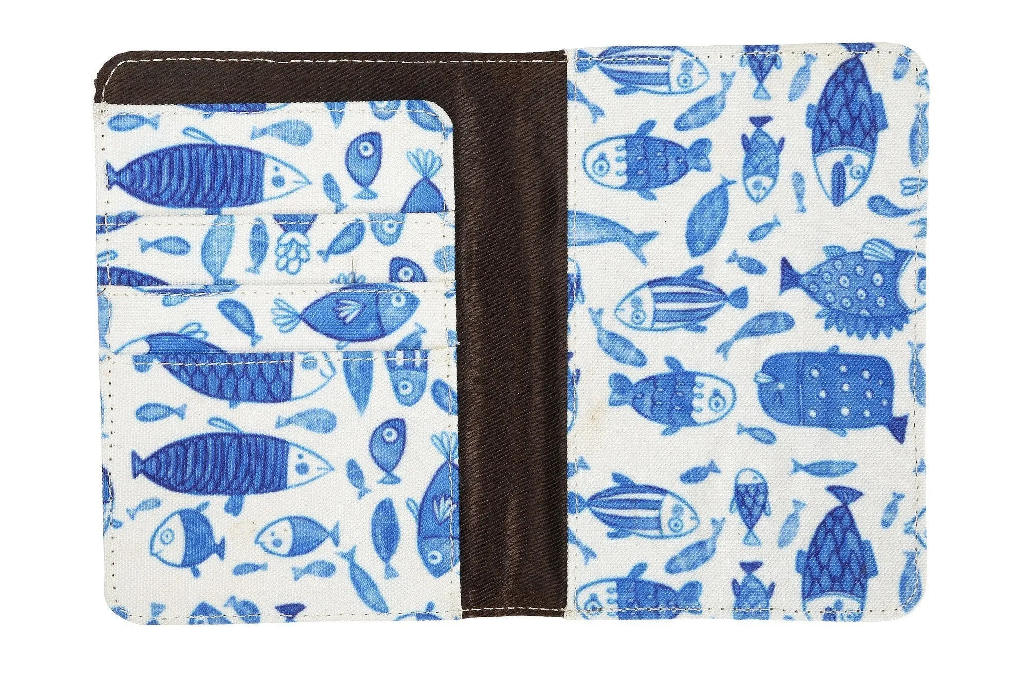 China Blue Fish Passport Cover