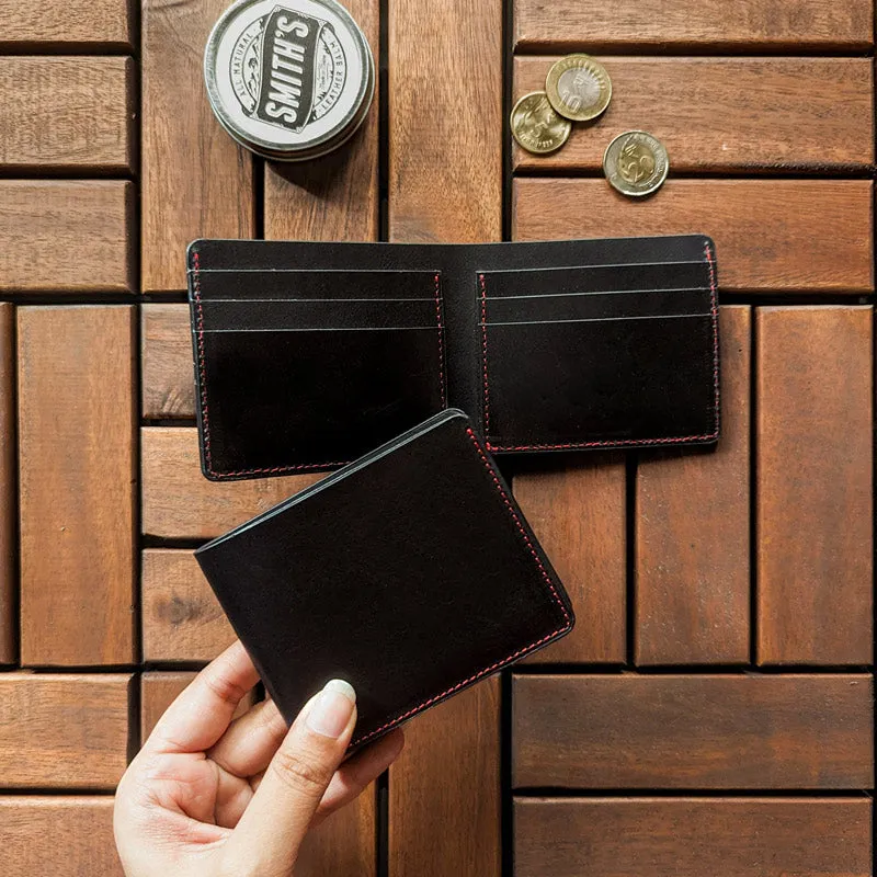 Classic Bi-Fold Wallet - Carbon Black [Italian Vachetta]