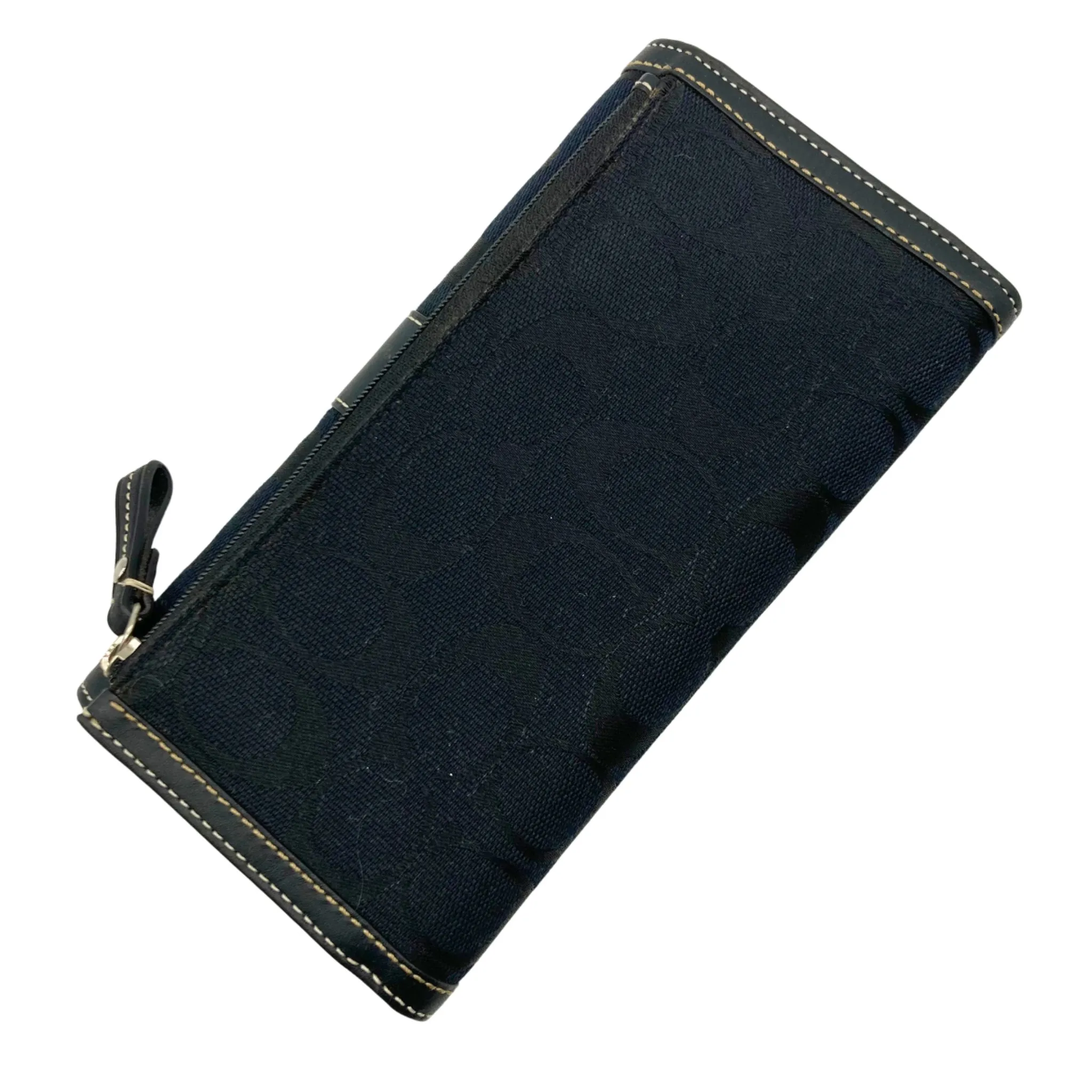 Coach Black Monogram Wallet and Checkbook Holder