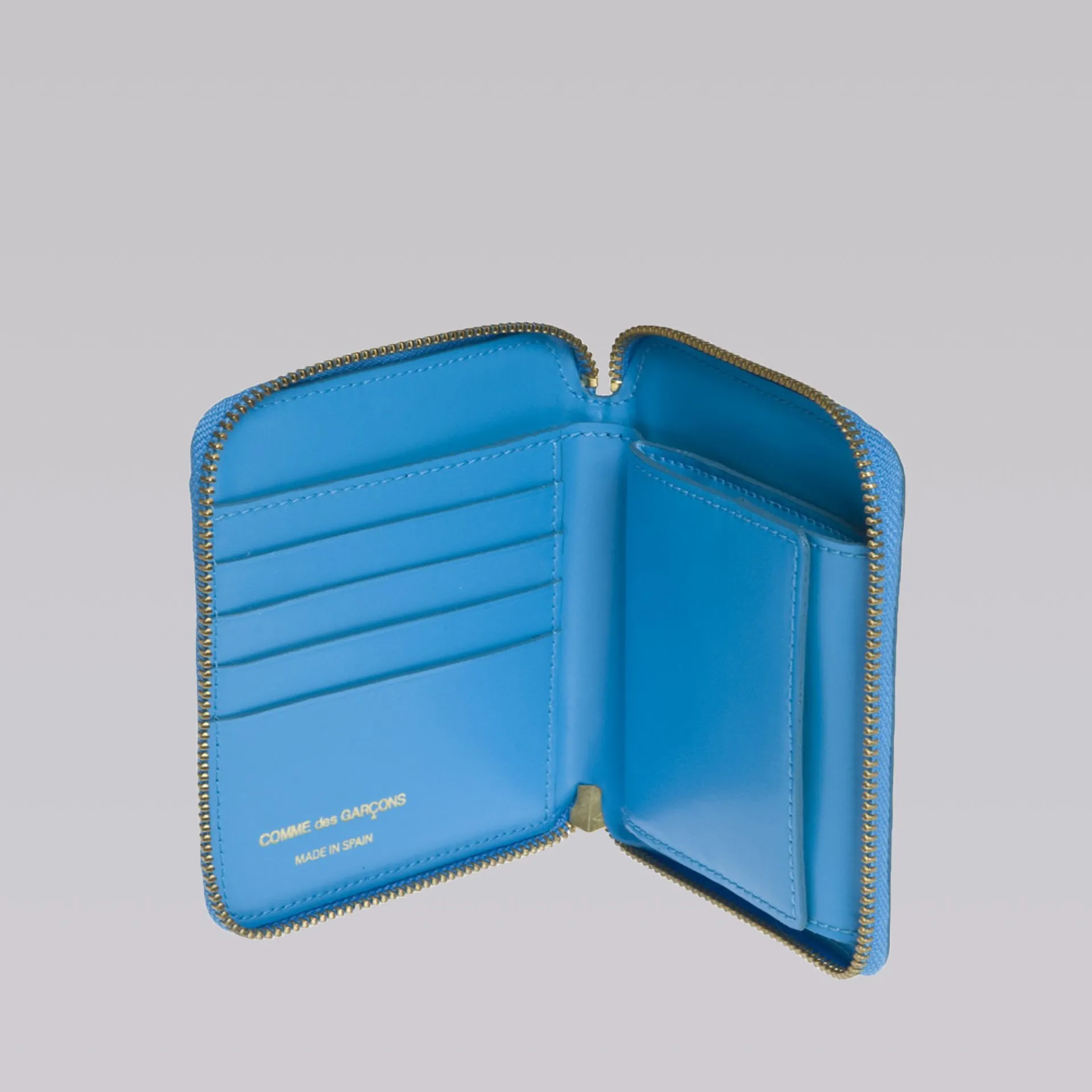 COMME DES GARCONS WALLET SA2100 COLOUR PLAIN BLUE