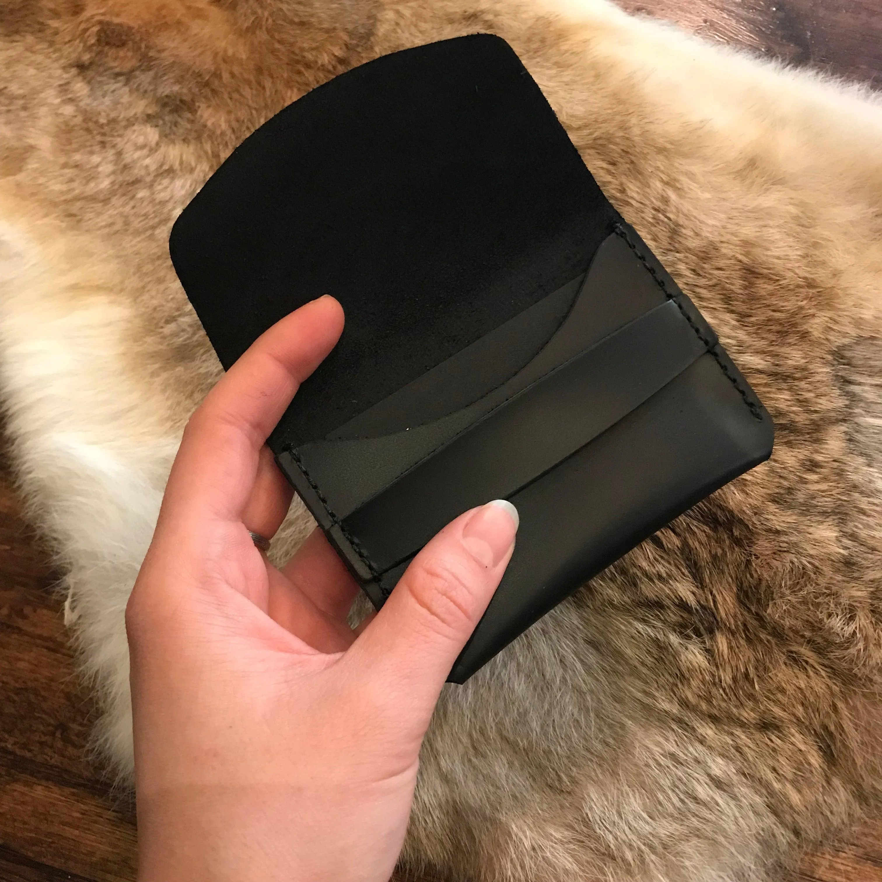 Custom Leather Tuck Wallet