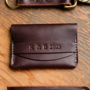 Custom Leather Tuck Wallet