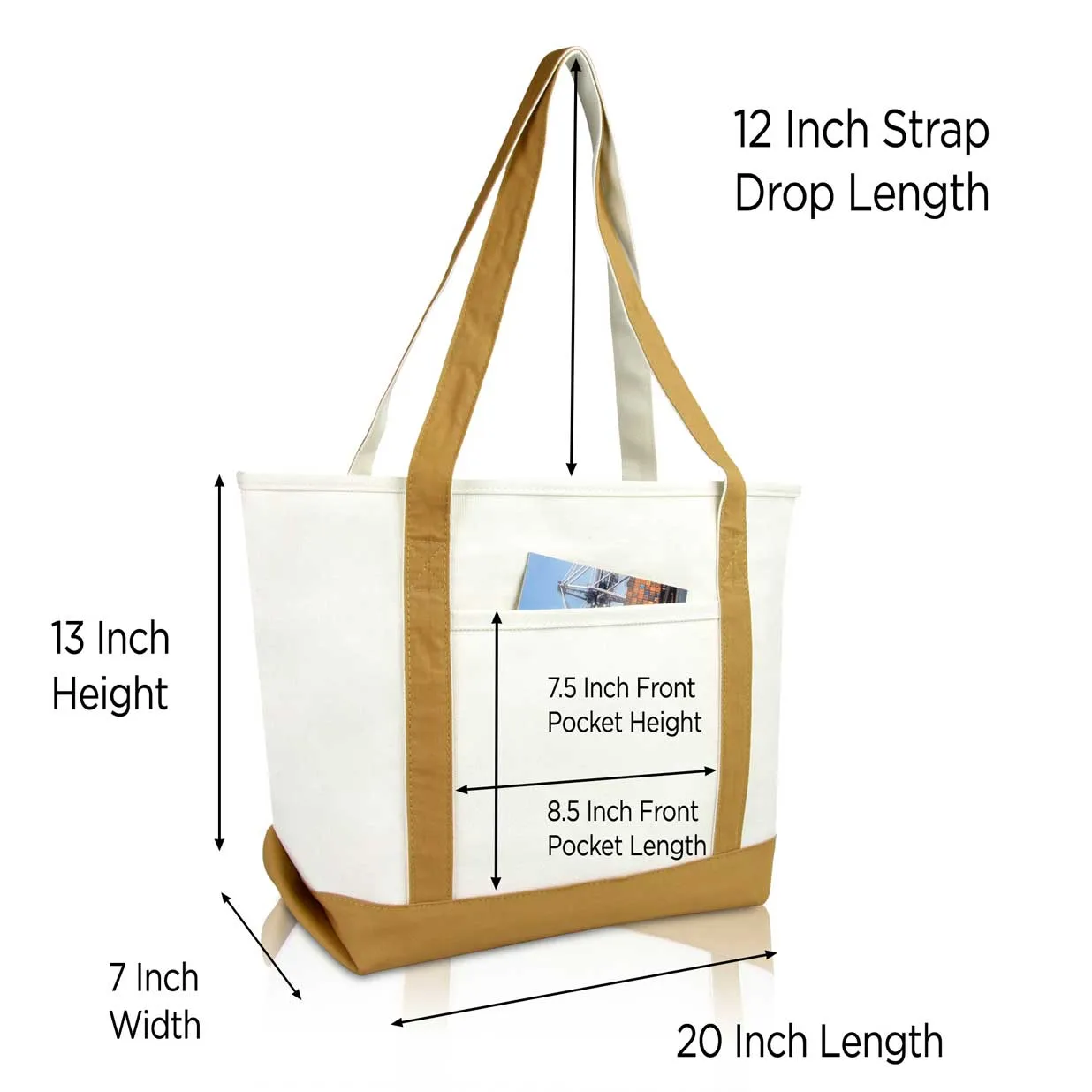 Dalix Heartbeat Tote Bag