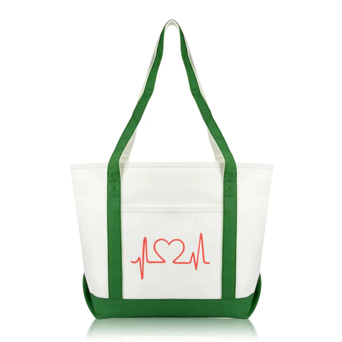 Dalix Heartbeat Tote Bag