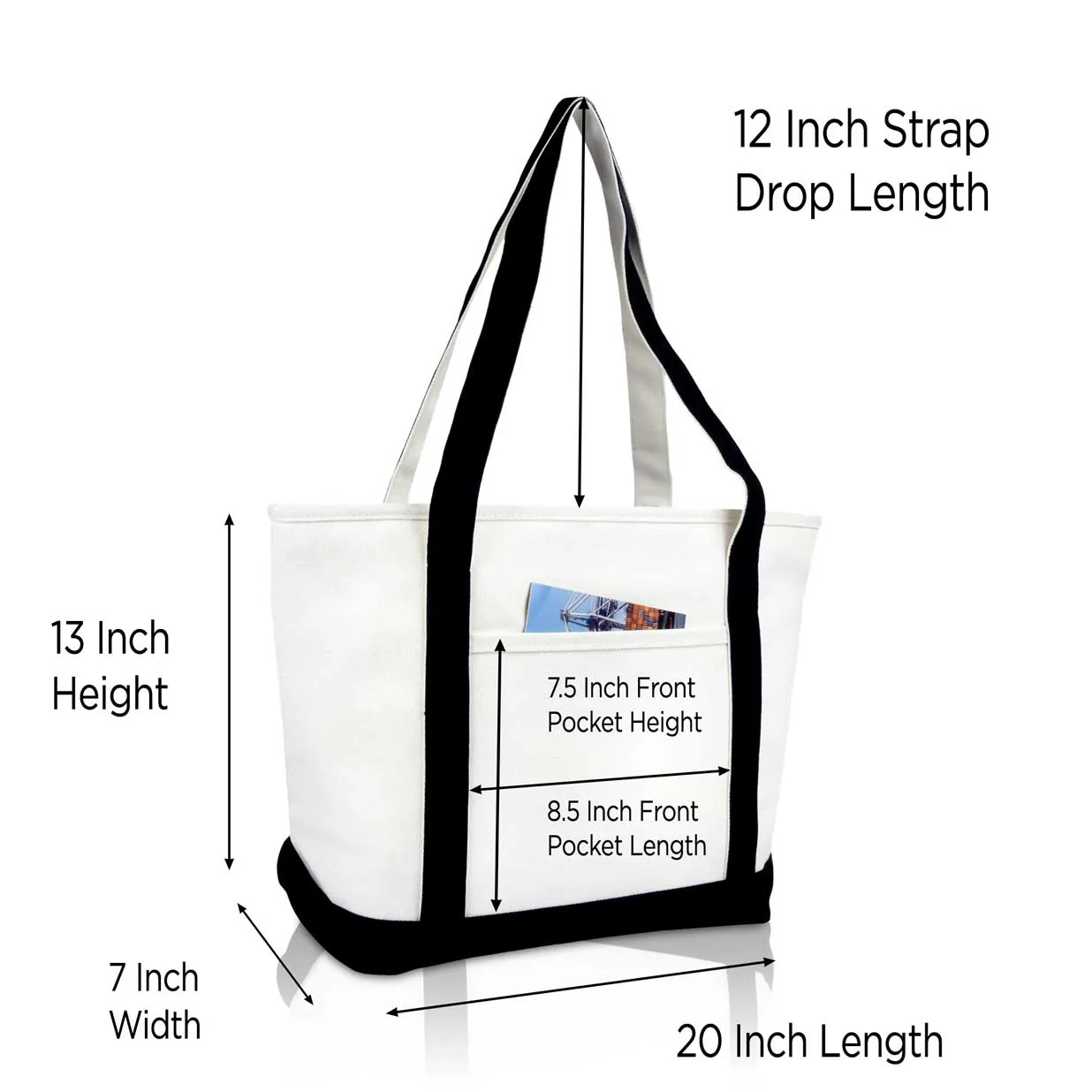 Dalix Heartbeat Tote Bag