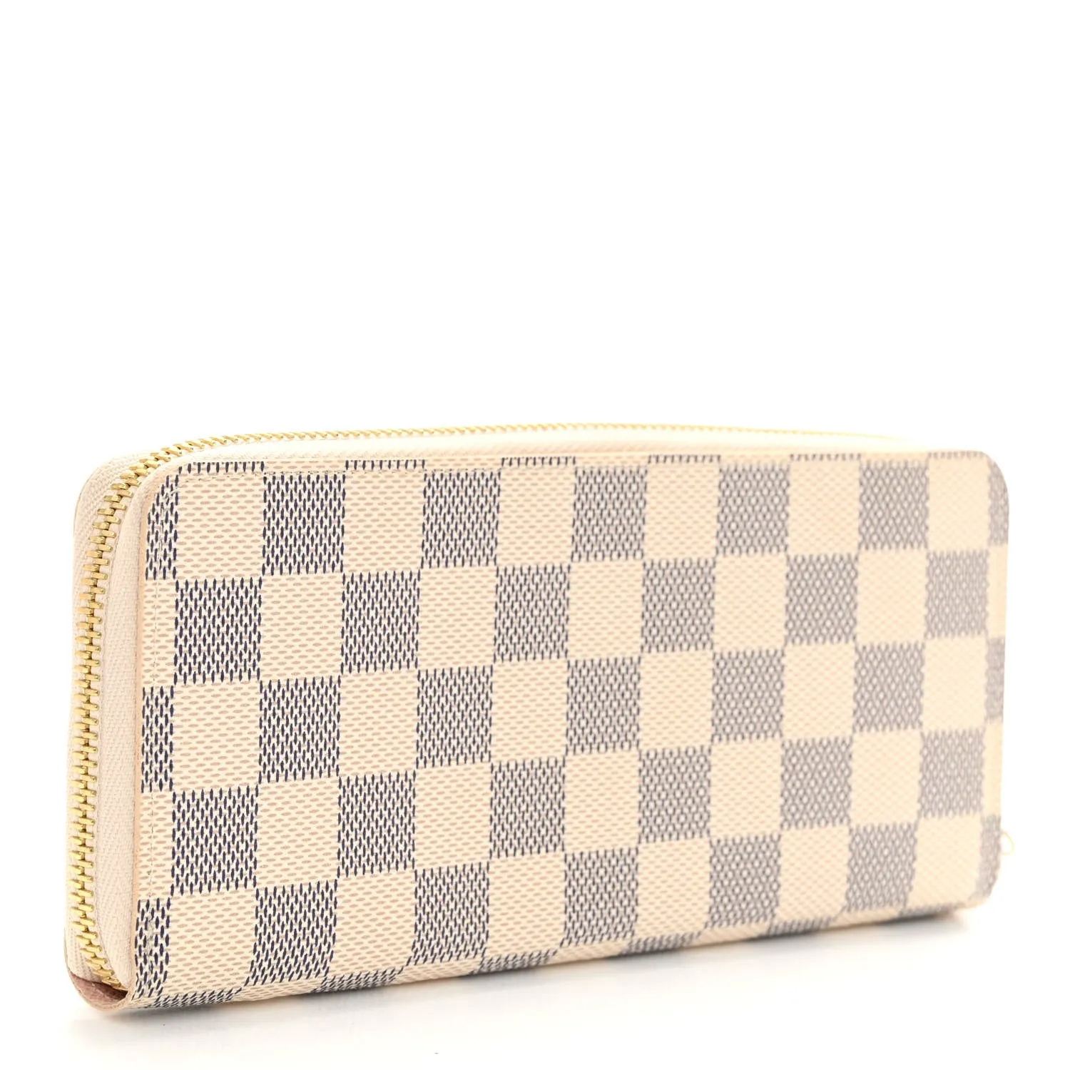 Damier Azur Clemence Wallet Rose Ballerine