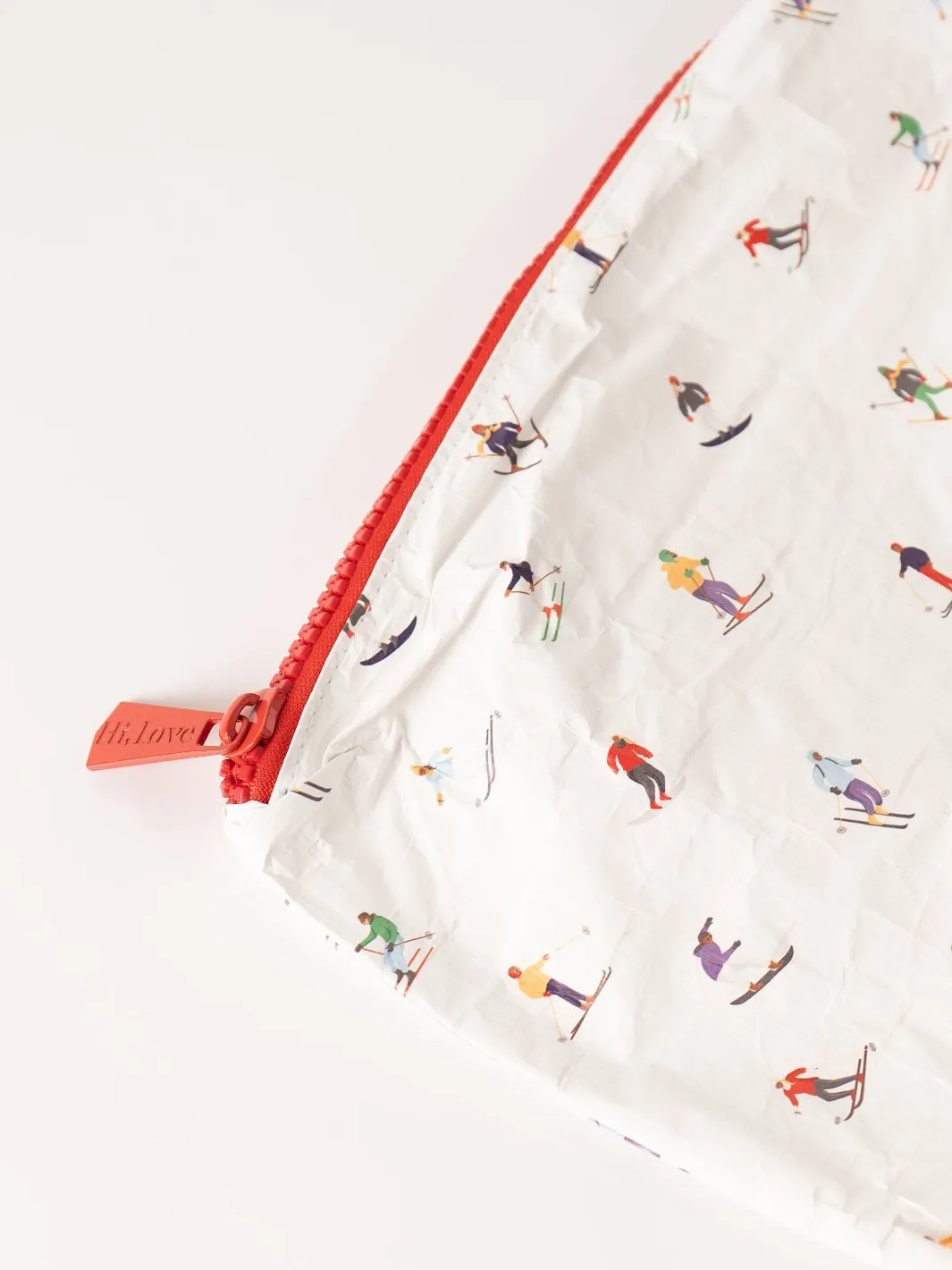 Dancing Skier Small Zipper Pouch