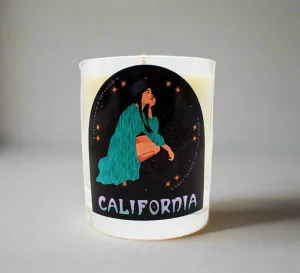 Desert Queen "California" Petitgrain and Geranium essential oil scented candle