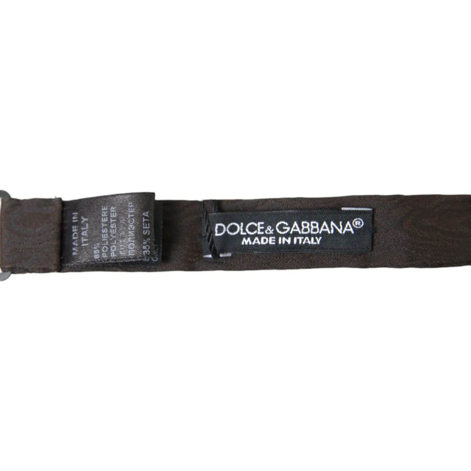 Dolce & Gabbana Elegant Brown Silk Blend Bow Tie