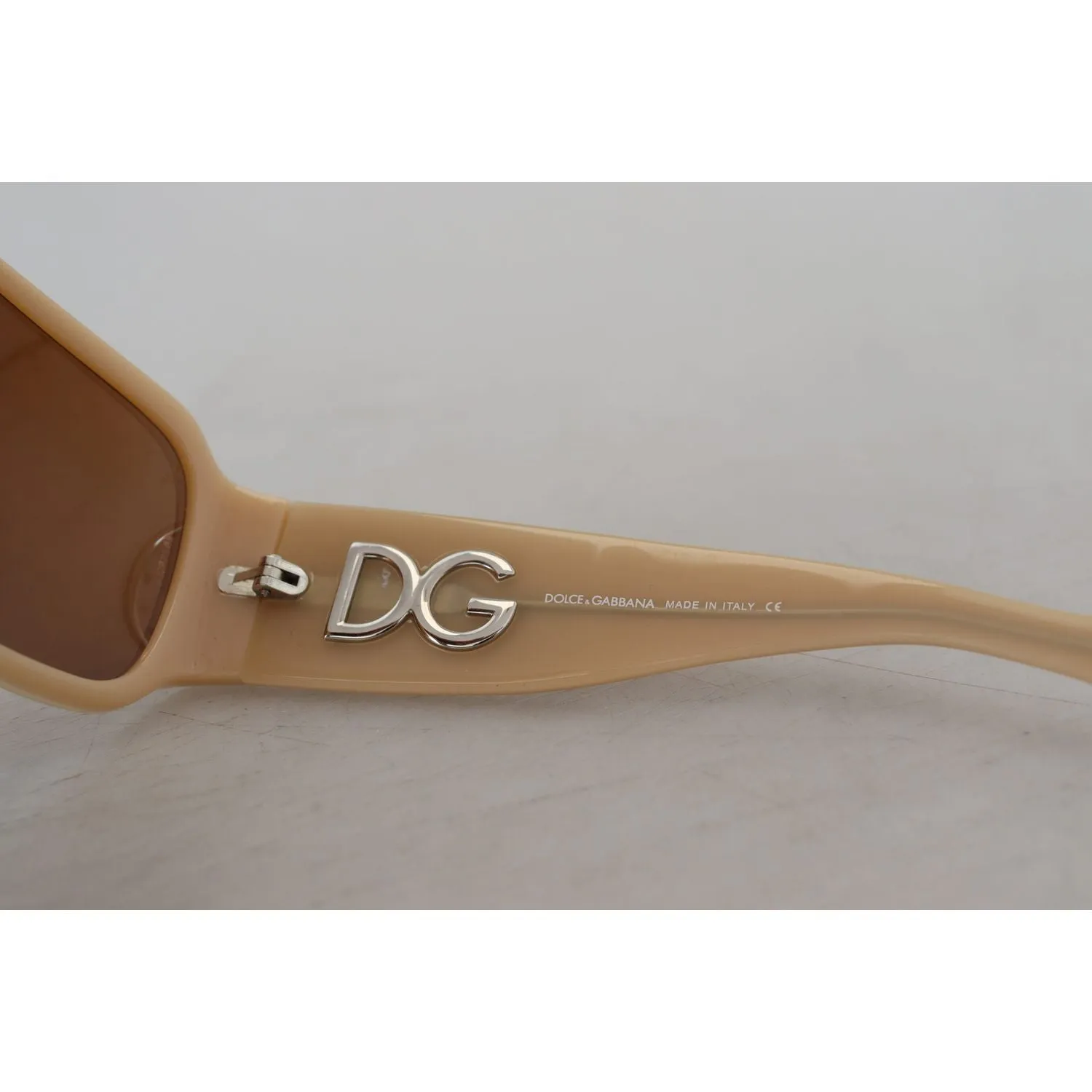 Dolce & Gabbana Elegant Cream Swarovski Sunglasses