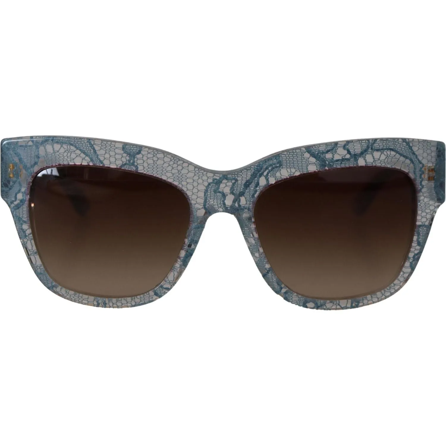 Dolce & Gabbana Elegant Lace-Trimmed Gradient Sunglasses