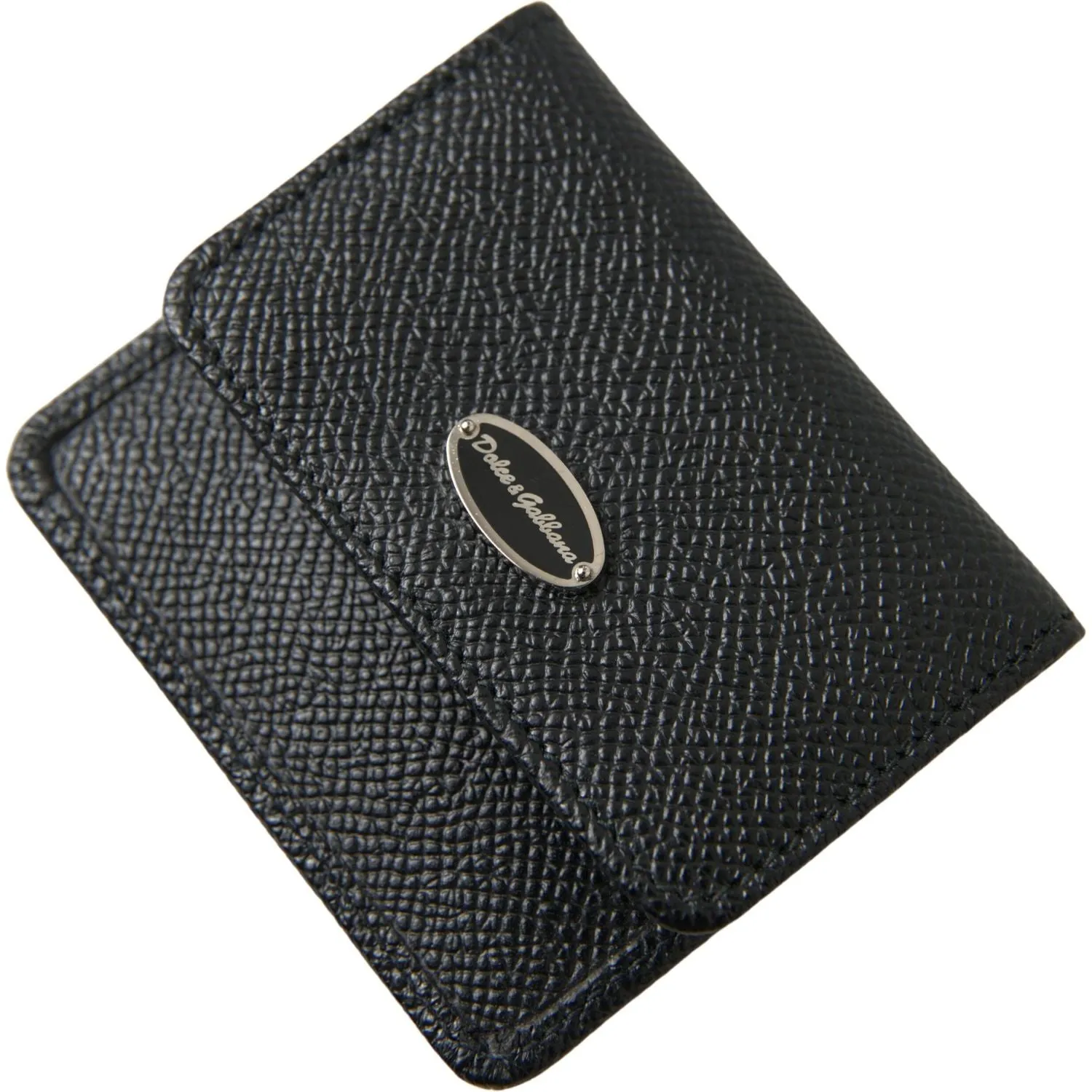 Dolce & Gabbana Elegant Leather Bifold Coin Purse Wallet