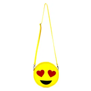 Emoji Heart-Eyes Vegan Crossbody/Clutch Bag