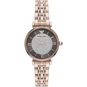 Emporio Armani Elegant Rose Gold-Tone Ladies Watch