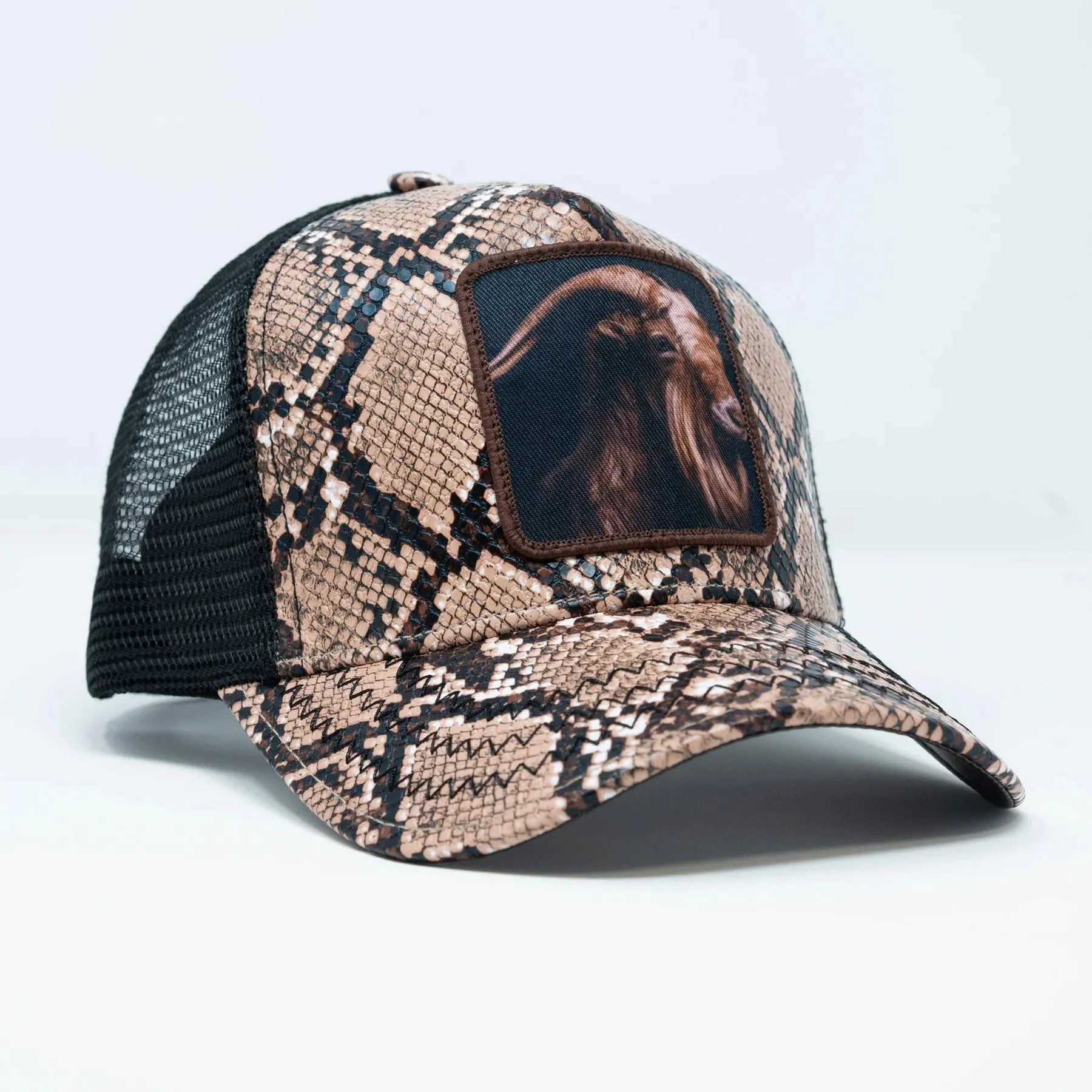 Goat Brown Trucker Hat (Brown) - GS258