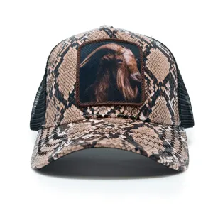 Goat Brown Trucker Hat (Brown) - GS258