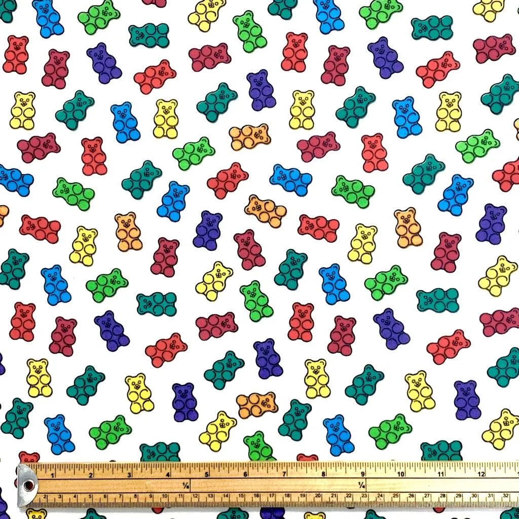 Gummy Bears Polycotton Fabric