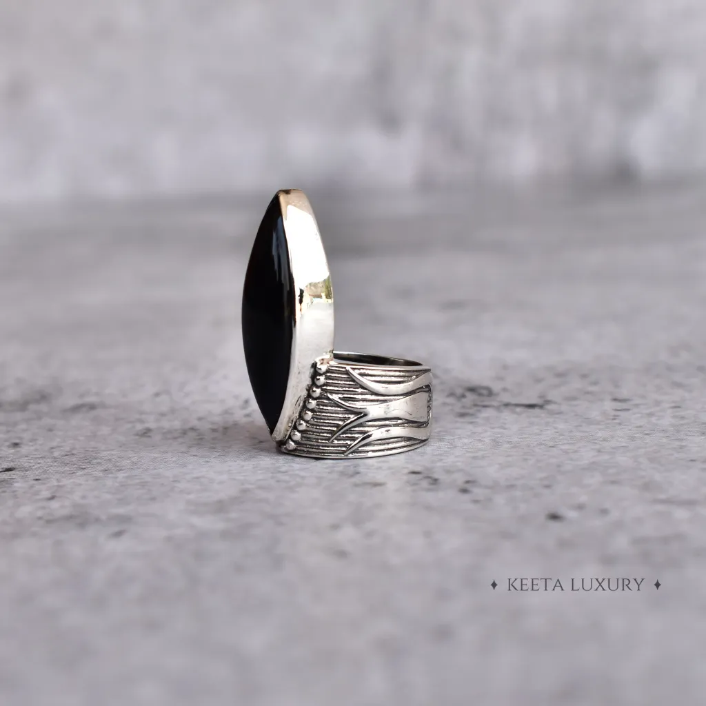 Gypsy Dreams- Black Onyx Ring