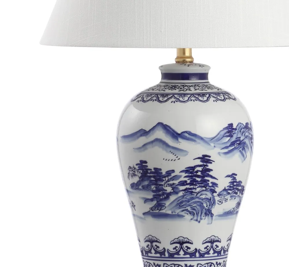 Ishikari 26.5" Ceramic/Iron Traditional Cottage LED Table Lamp