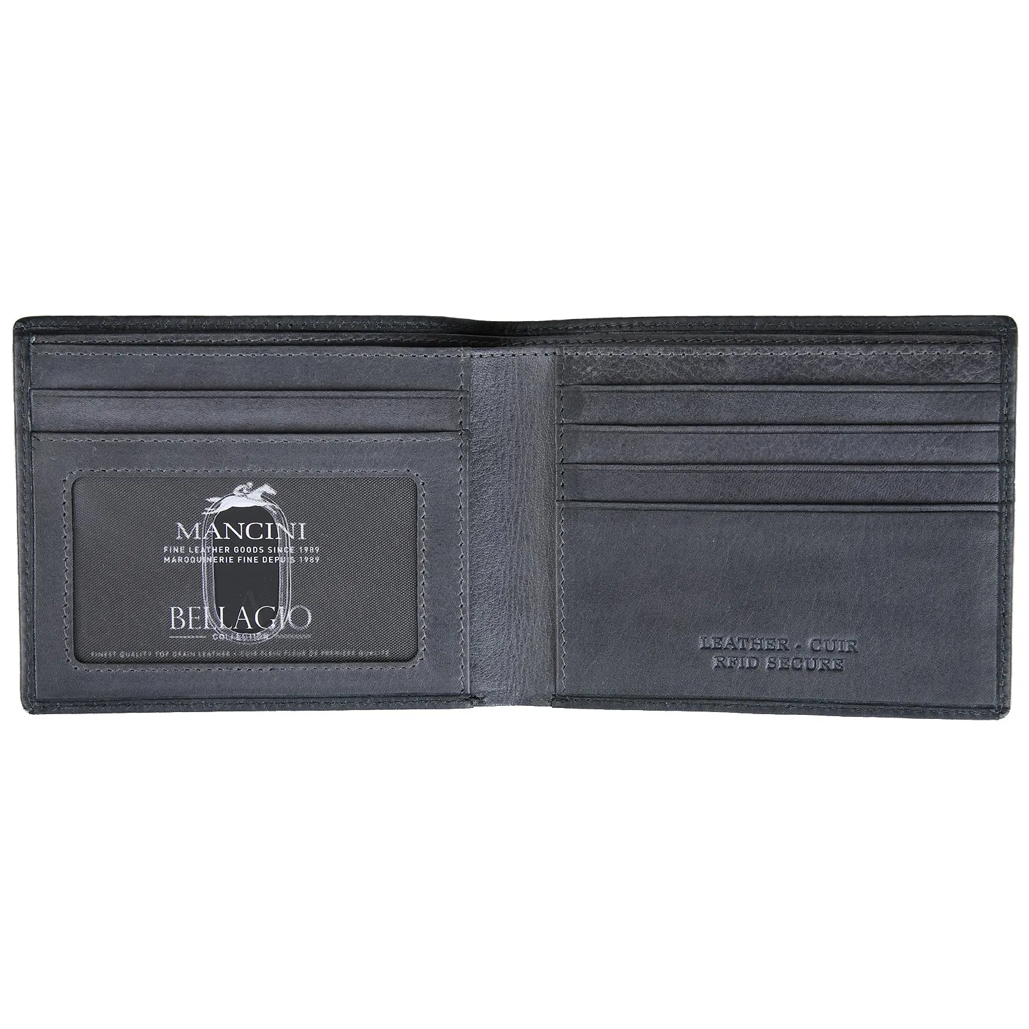 Mancini Leather Men's Wallet RFID Billfold