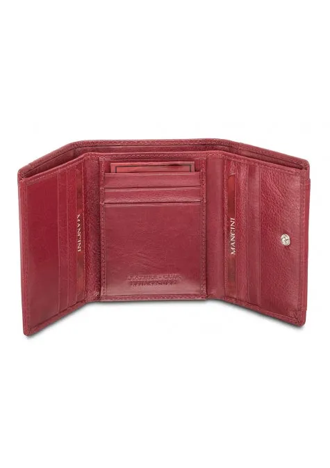 Mancini Leather Men's Wallet with Trifold Wing RFID