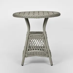 Marco Aluminium Synthetic Wicker Table Grey -Outdoor