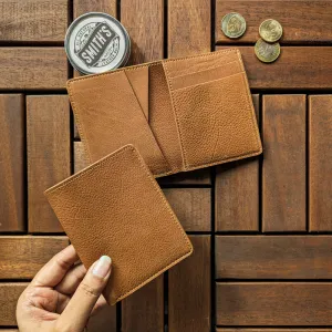 Minimalist Bi-Fold Wallet - Whisky Tan [Cow Nappa]