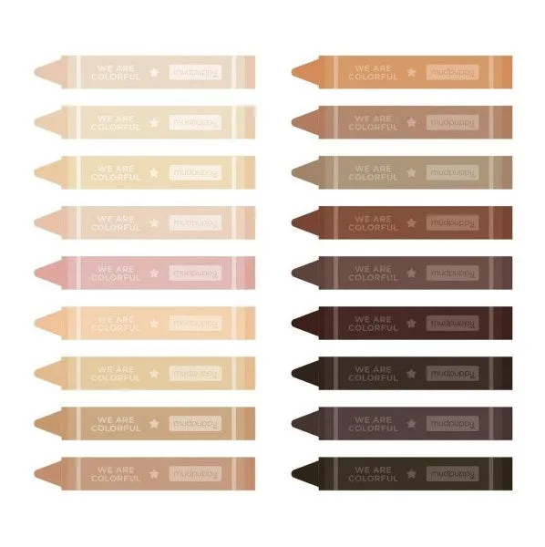 Mudpuppy We Are Colourful Skin Tone Drawing Set