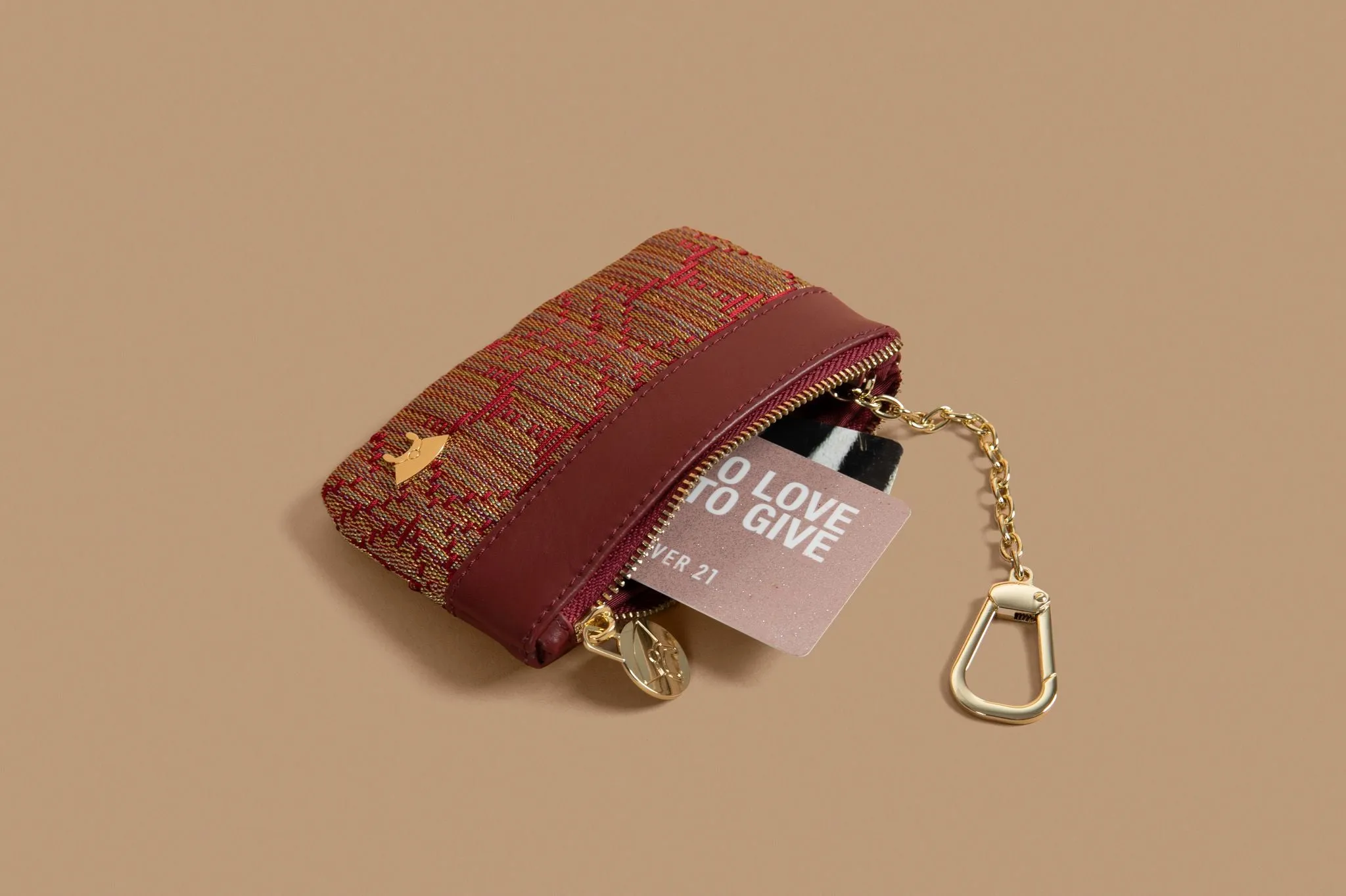 Ola Mini-Pouch - Red & Gold