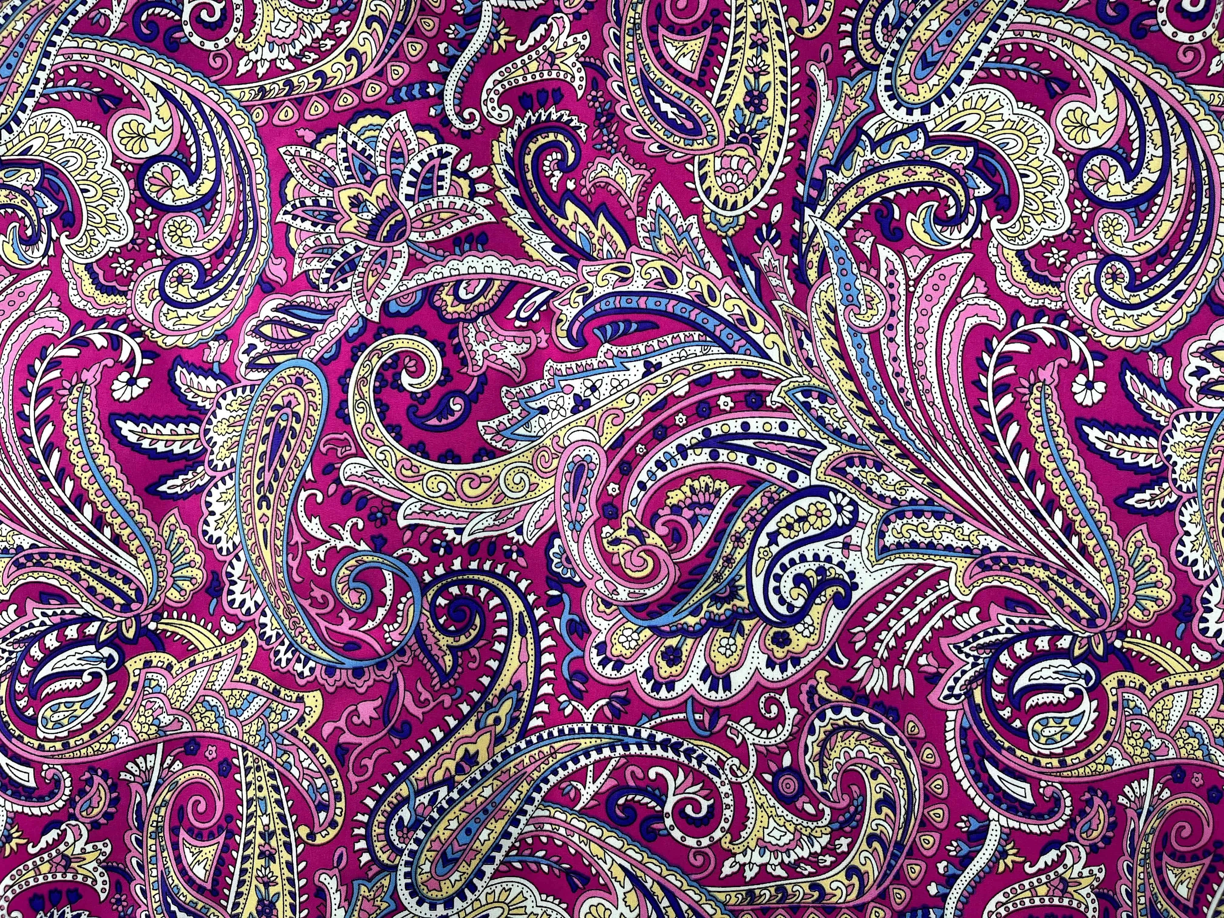 Paisley Fun - Printed Crepe Fabric