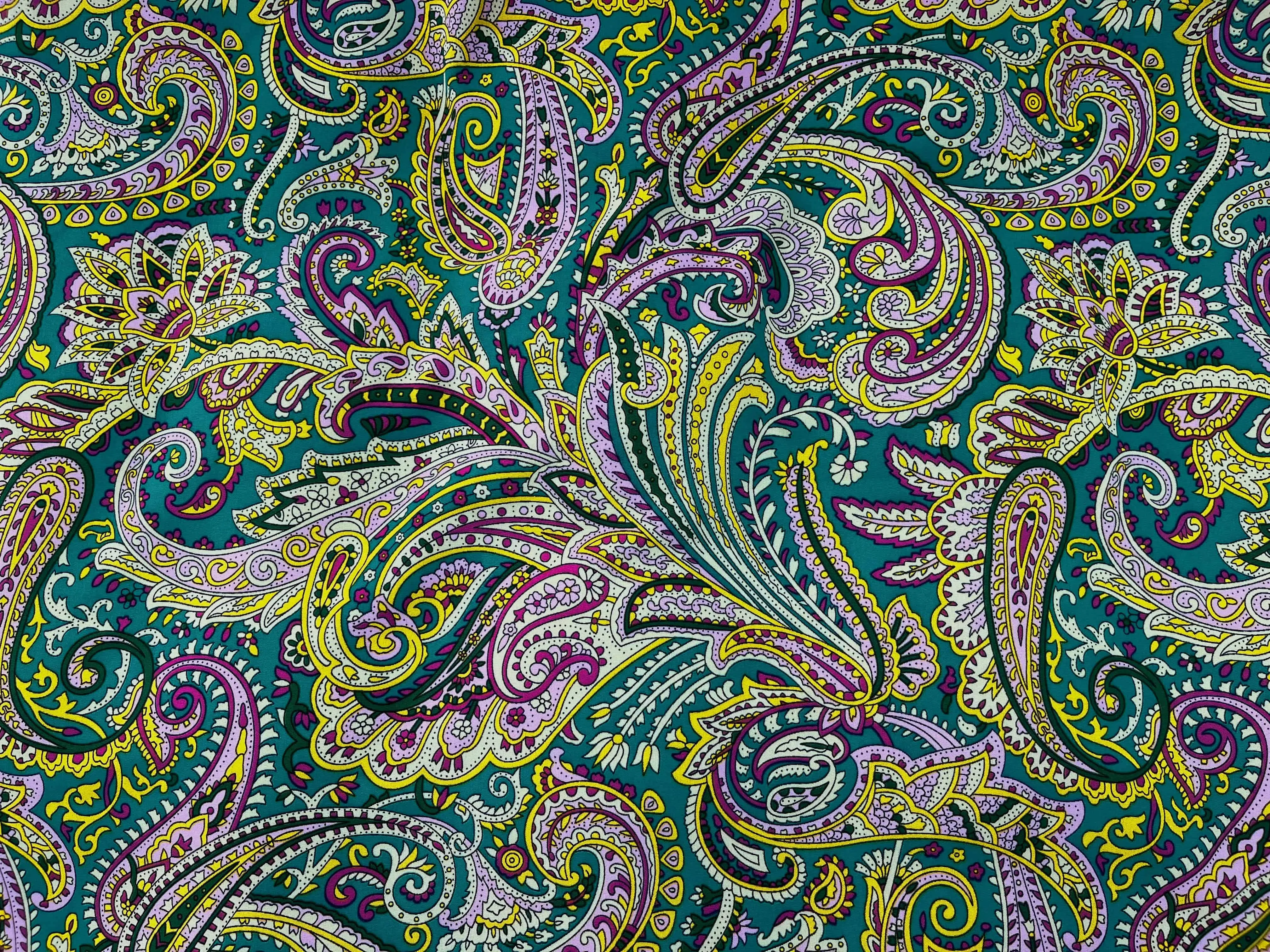 Paisley Fun - Printed Crepe Fabric