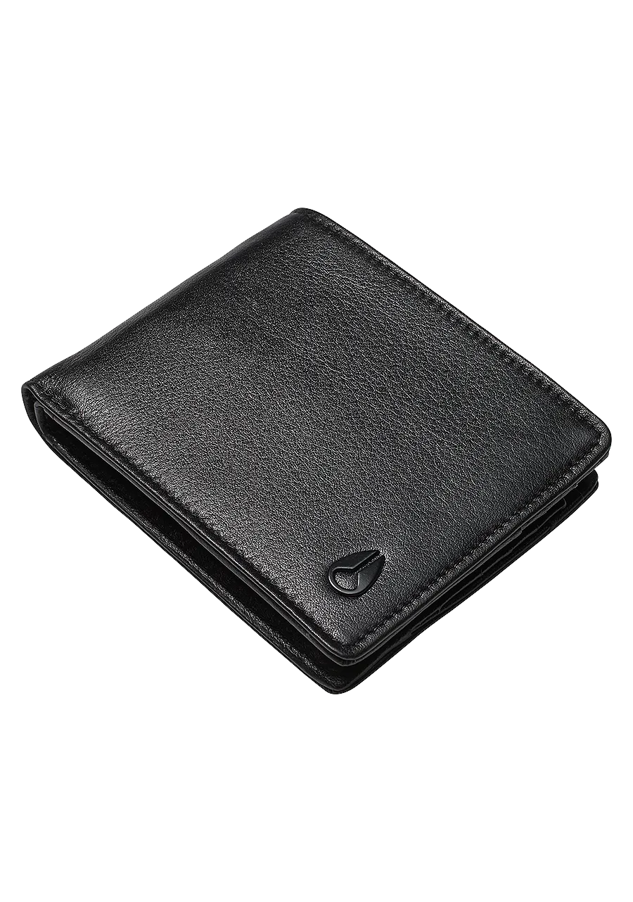 Pass Leather Wallet - Black