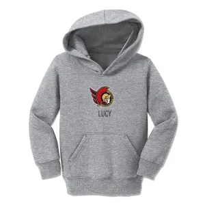 Personalized Ottawa Senators Toddler Pullover Hooded Sweatshirt