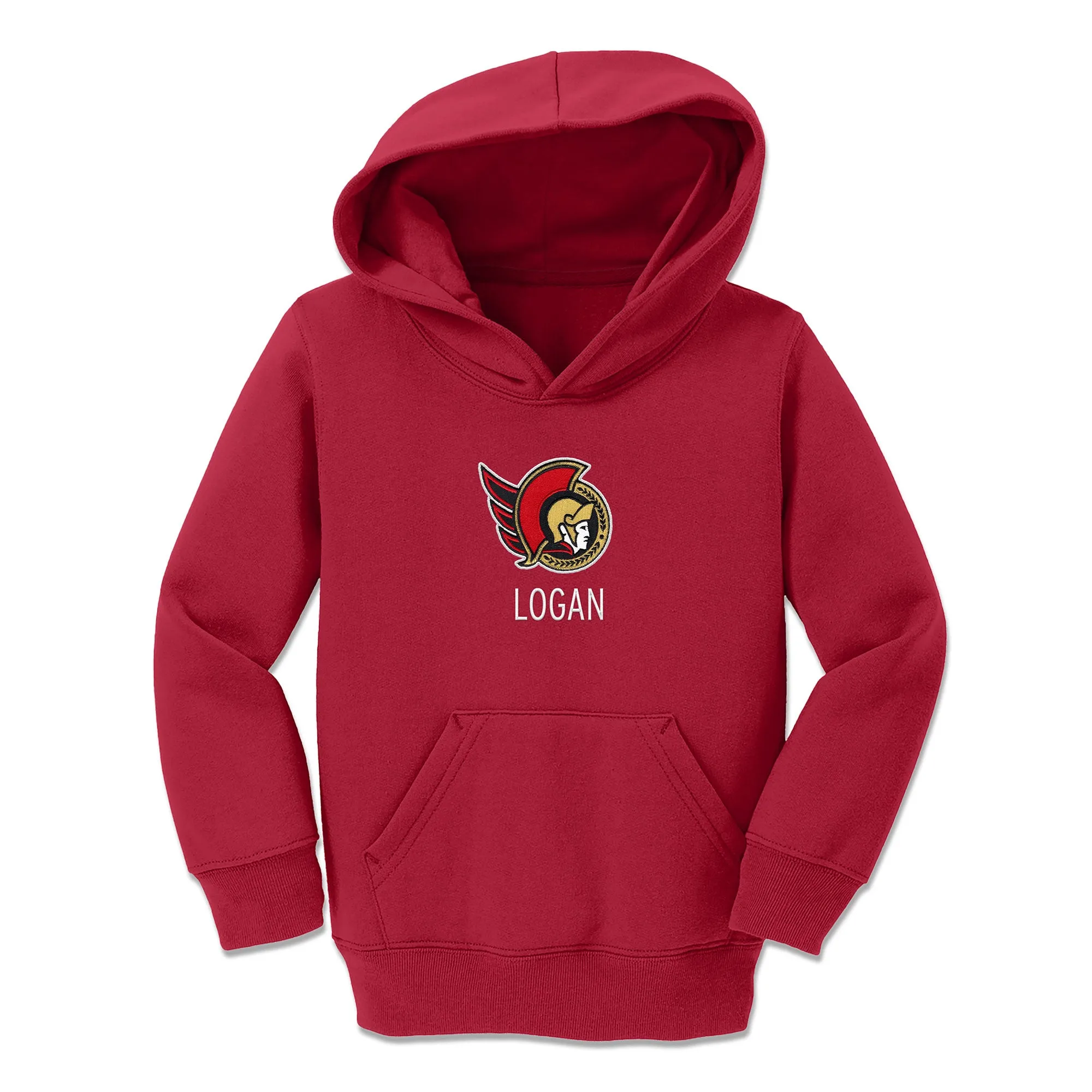 Personalized Ottawa Senators Toddler Pullover Hooded Sweatshirt