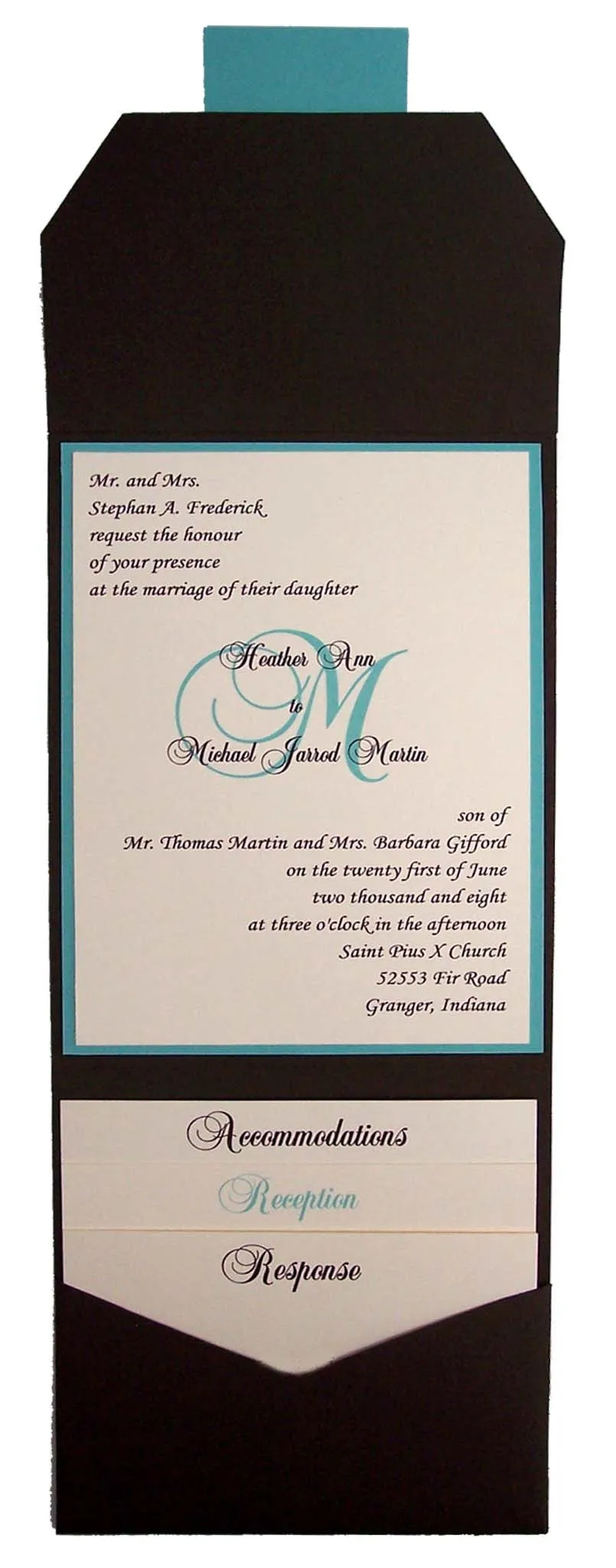 Pocket-fold Wedding Invite