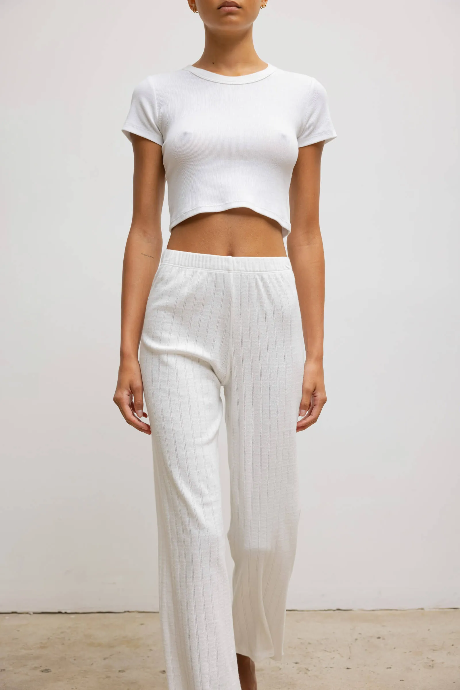 Pointelle Burnout Pant