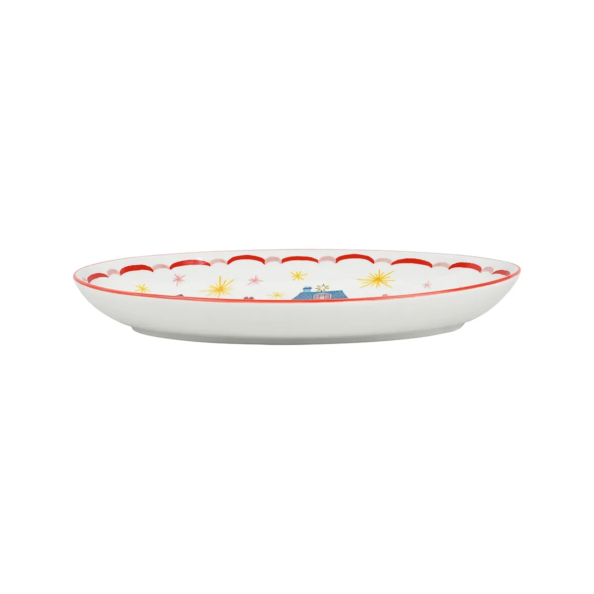 Porto Night Before Oval Platter Pink 32cm