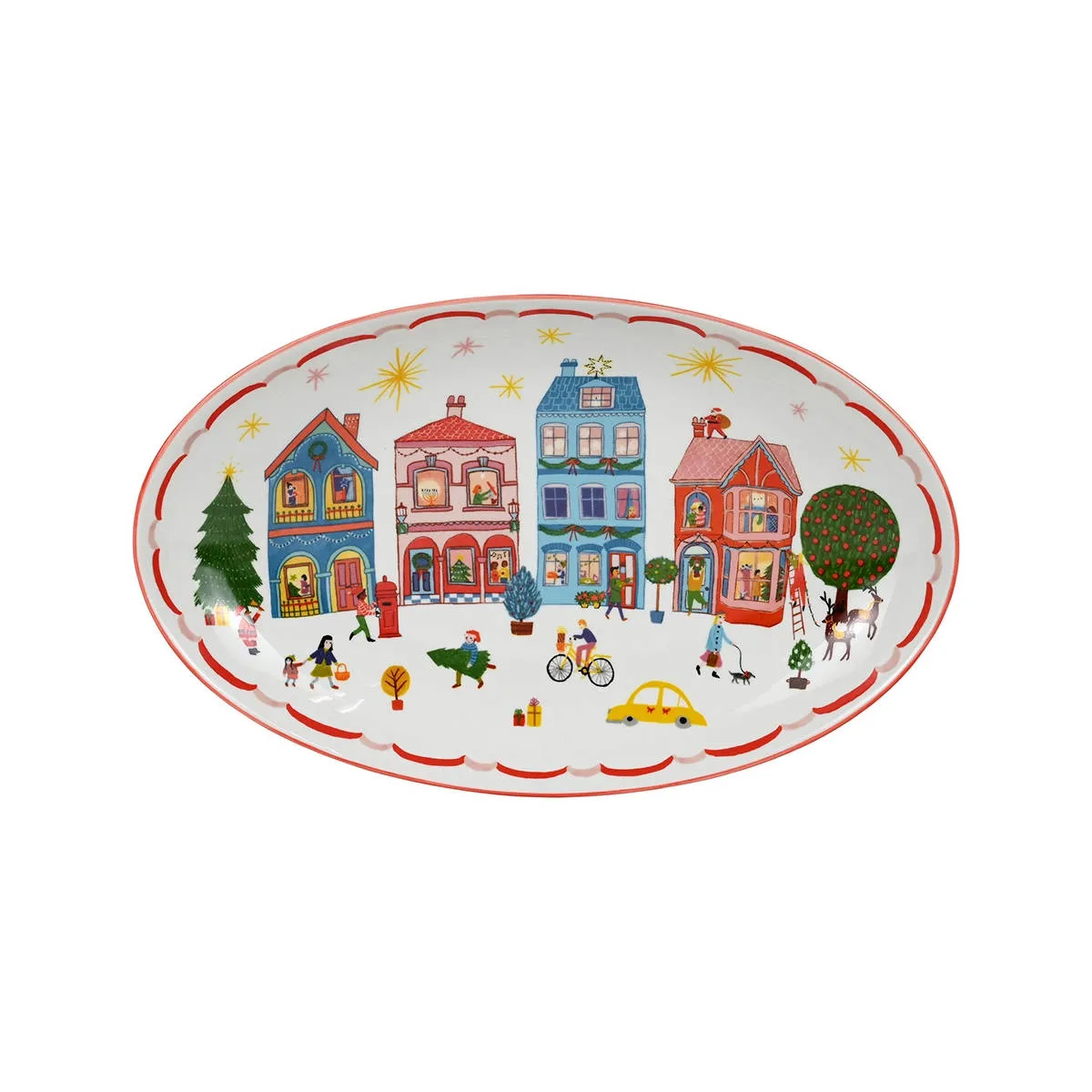 Porto Night Before Oval Platter Pink 32cm