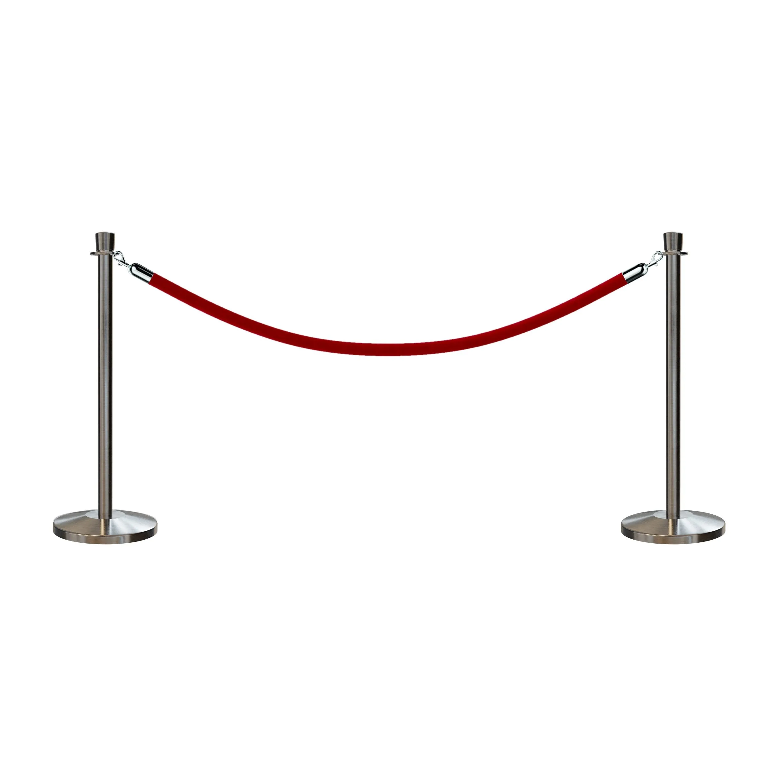 Post and Rope Stanchion Kit, Crown Top Posts, 6 Ft. Velvet Foam Core Rope - Montour Line